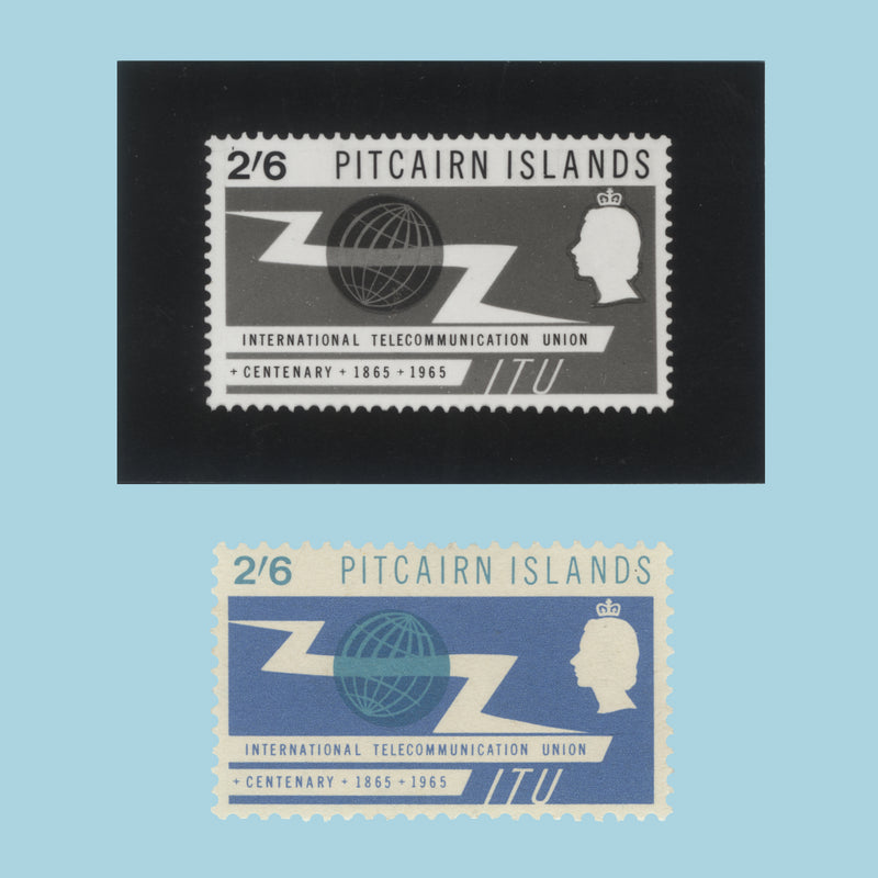 Pitcairn Islands 1965 ITU Centenary photographic proof