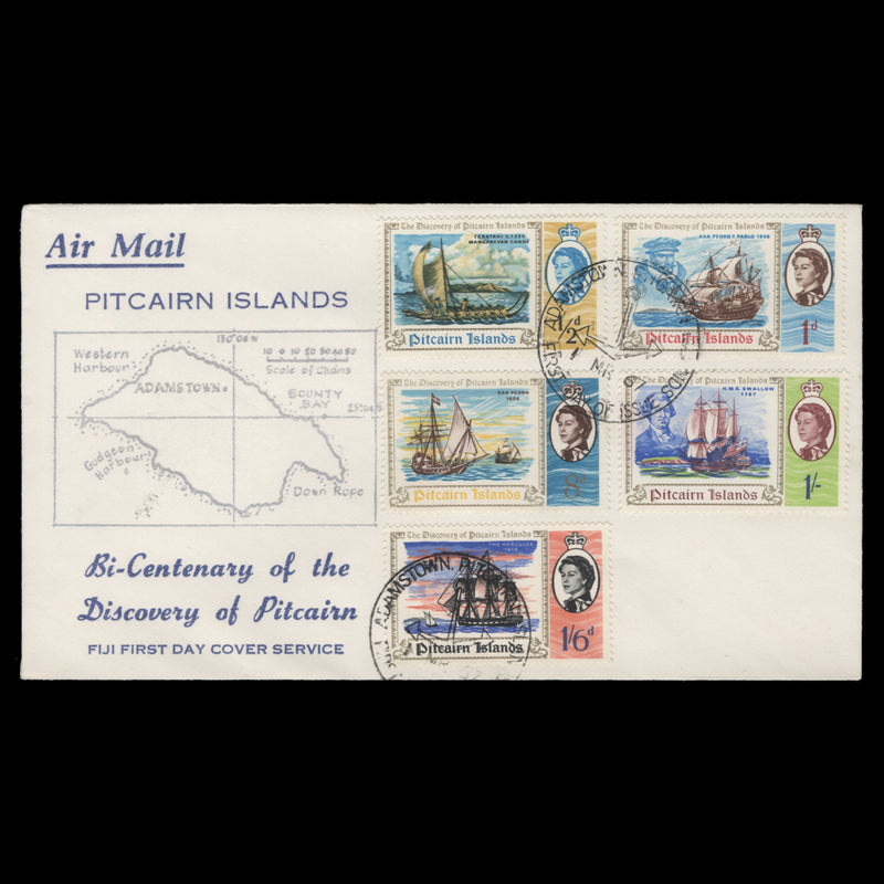 Pitcairn Islands 1967 Discovery Bicentenary first day cover