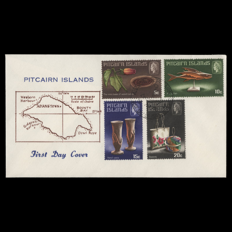 Pitcairn Islands 1968 Handicrafts first day cover
