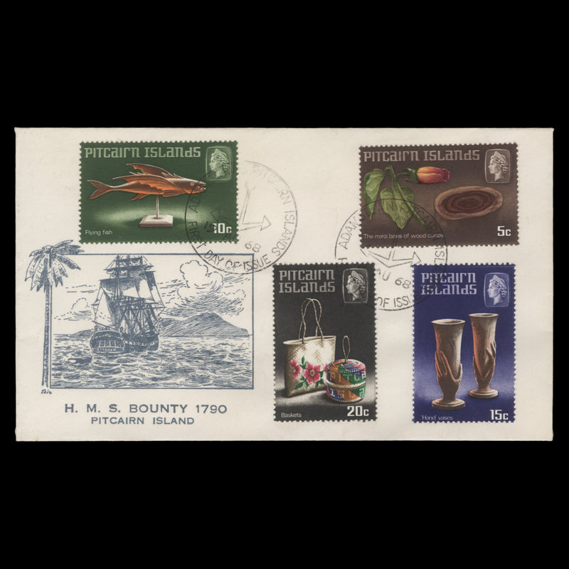 Pitcairn Islands 1968 Handicrafts first day cover