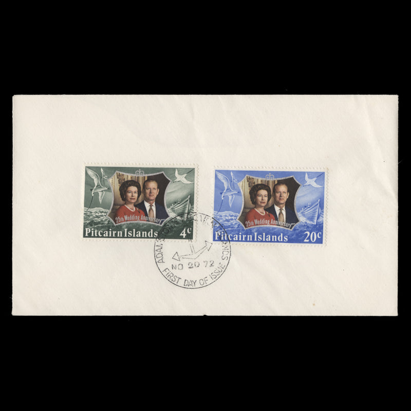 Pitcairn Islands 1972 Royal Silver Wedding first day cover