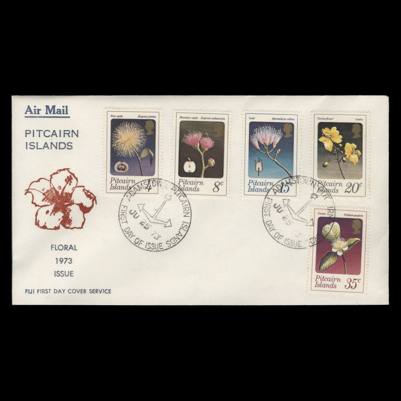 Pitcairn Islands 1973 Flowers first day cover