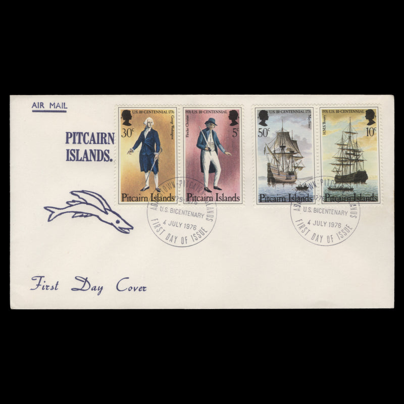 Pitcairn Islands 1976 American Revolution Bicentenary first day cover