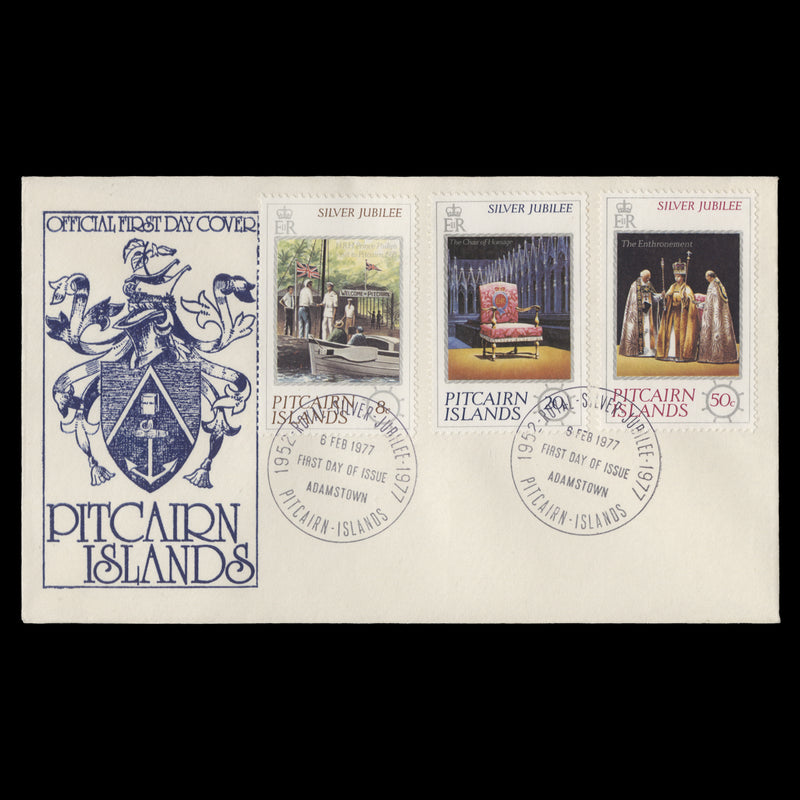 Pitcairn Islands 1977 Silver Jubilee first day cover