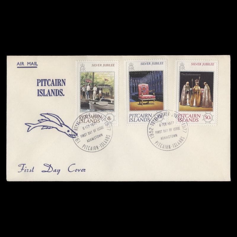 Pitcairn Islands 1977 Silver Jubilee first day cover