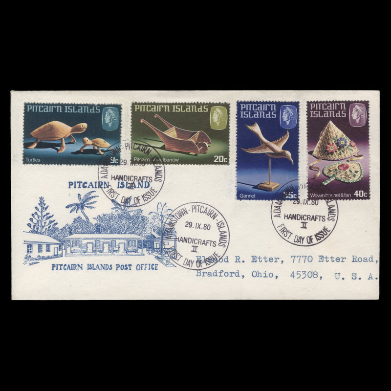 Pitcairn Islands 1980 Handicrafts first day cover