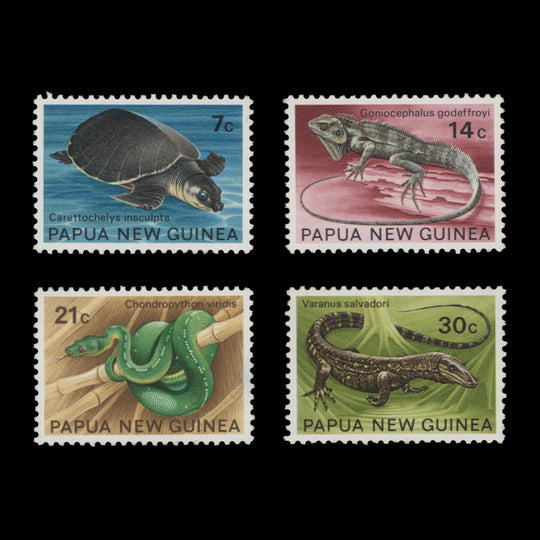 Papua New Guinea 1972 (MNH) Reptiles set
