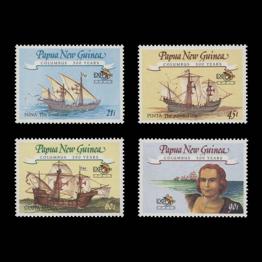 Papua New Guinea 1992 (MNH) Columbus Anniversary/World's Fair, Seville set