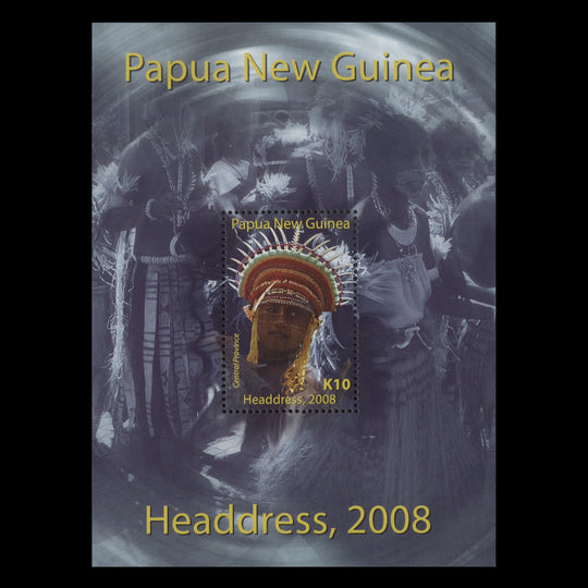 Papua New Guinea 2008 (MNH) Traditional Headdress miniature sheet