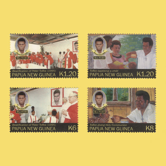 Papua New Guinea 2012 (MNH) Peter ToRot Birth Centenary set