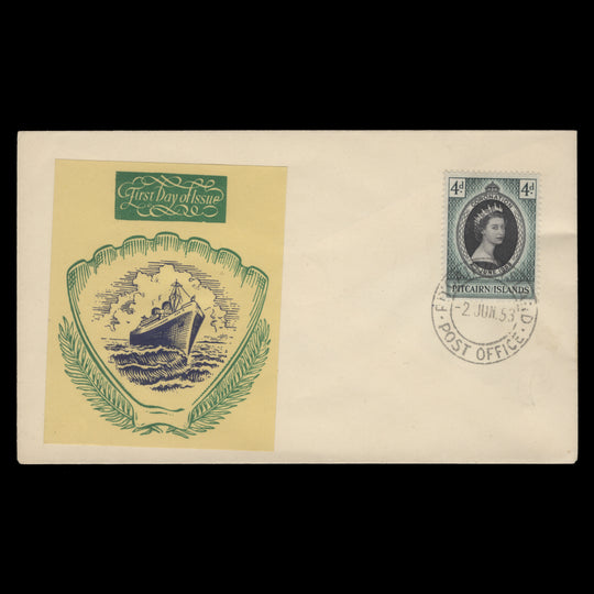 Pitcairn Islands 1953 Coronation first day cover