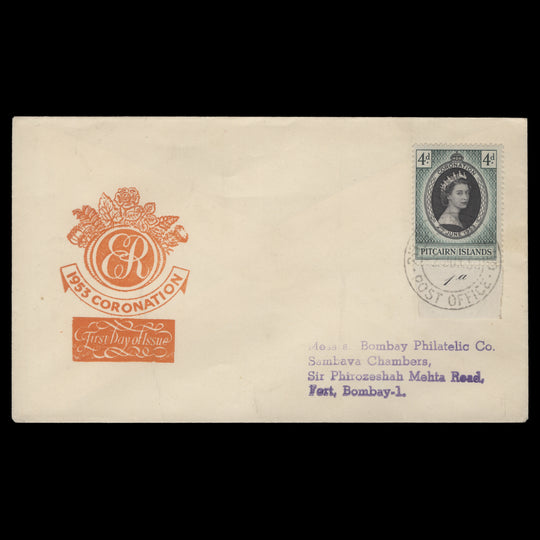 Pitcairn Islands 1953 Coronation first day cover