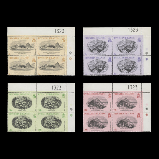 Pitcairn Islands 1979 (MNH) Engravings traffic light blocks