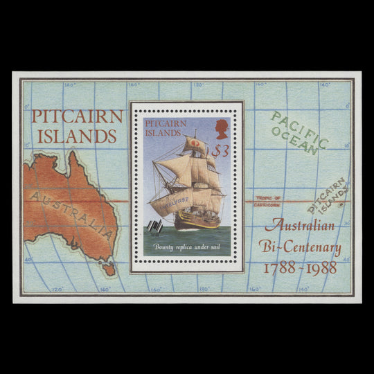 Pitcairn Islands 1988 (MNH) Australian Settlement Bicentenary miniature sheet