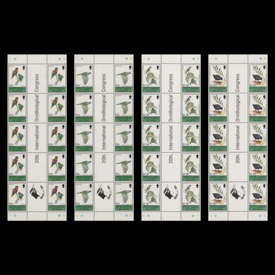 Pitcairn Islands 1990 (MNH) Birds gutter blocks