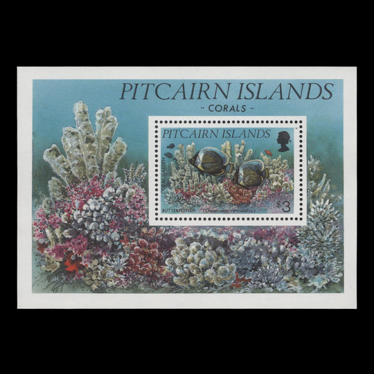Pitcairn Islands 1994 (MNH) Corals miniature sheet