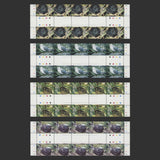 Pitcairn Islands 1995 (MNH) Birds gutter traffic light/plate blocks