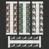 Pitcairn Islands 1995 (MNH) Birds gutter traffic light/plate blocks