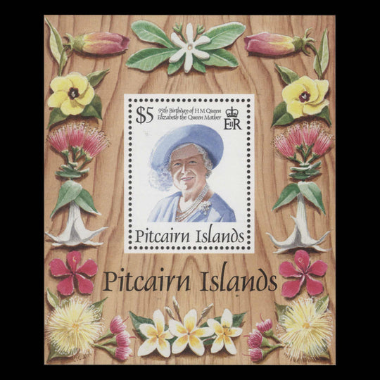 Pitcairn Islands 1995 (MNH) Queen Mother's Birthday miniature sheet