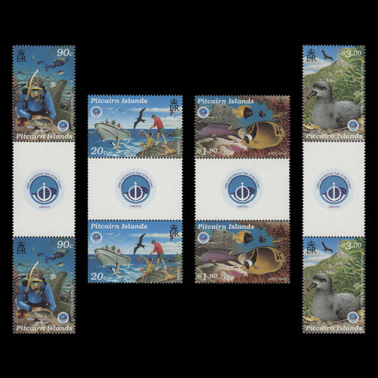 Pitcairn Islands 1998 (MNH) Year of the Ocean gutter pairs
