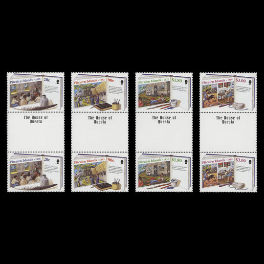 Pitcairn Islands 1999 (MNH) Local Education gutter imprint pairs