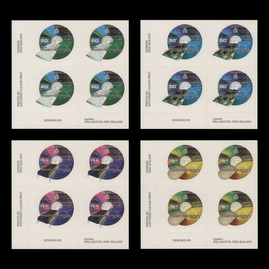 Pitcairn Islands 2001 (MNH) Internet Domain Allocation imprint blocks