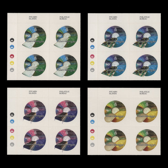 Pitcairn Islands 2001 (MNH) Internet Domain Allocation traffic light blocks