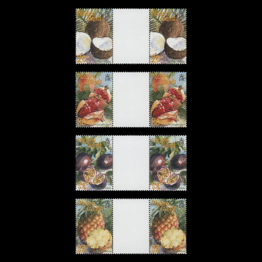 Pitcairn Islands 2001 (MNH) Tropical Fruits gutter pairs