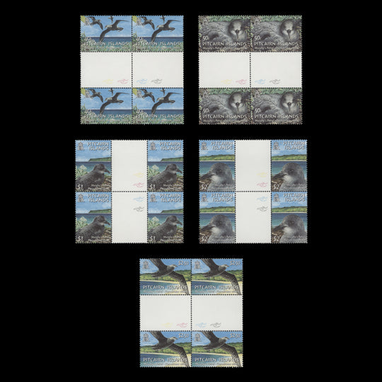 Pitcairn Islands 2004 (MNH) Murphy's Petrel gutter traffic light blocks