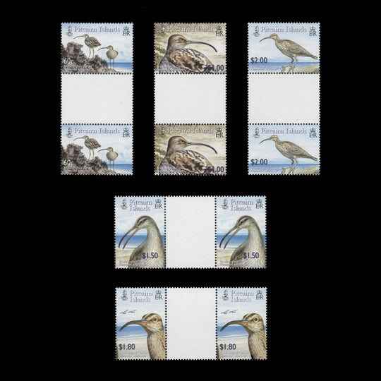 Pitcairn Islands 2005 (MNH) Bristle-Thighed Curlew gutter pairs