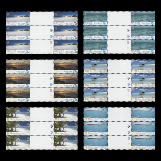 Pitcairn Islands 2005 (MNH) Ducie and Oeno Islands gutter traffic light blocks