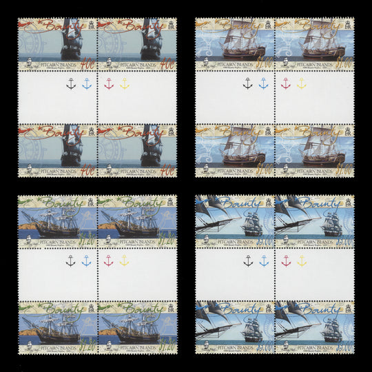 Pitcairn Islands 2005 (MNH) HMS Bounty Replica gutter traffic light blocks
