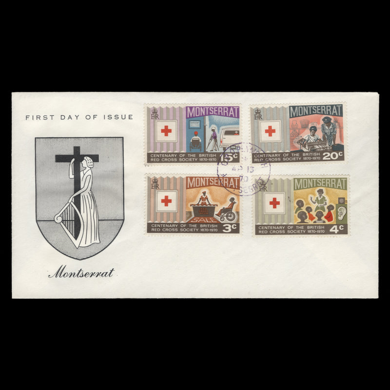 Montserrat 1970 Red Cross Centenary first day cover