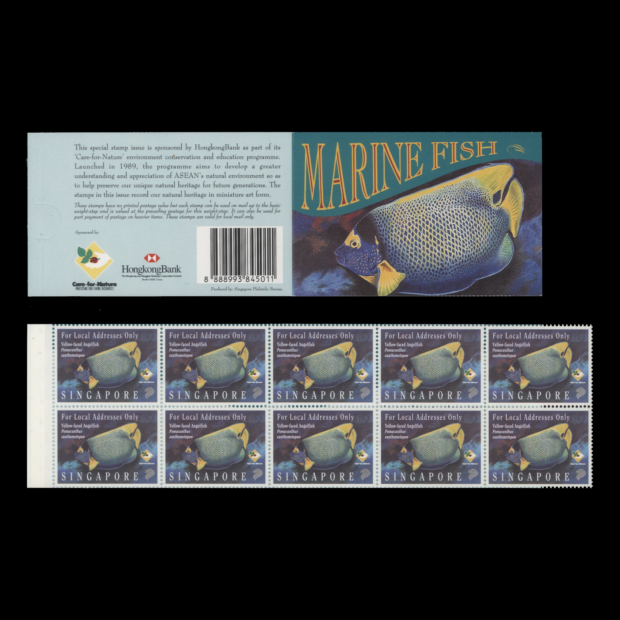 Singapore 1995 Marine Fish booklet – ZEBOOSE.COM