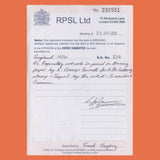 Swaziland 1974 Temporary Post Office/UPU Centenary signed pencil essay