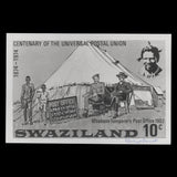 Swaziland 1974 Temporary Post Office/UPU Centenary photo proof signed by designer