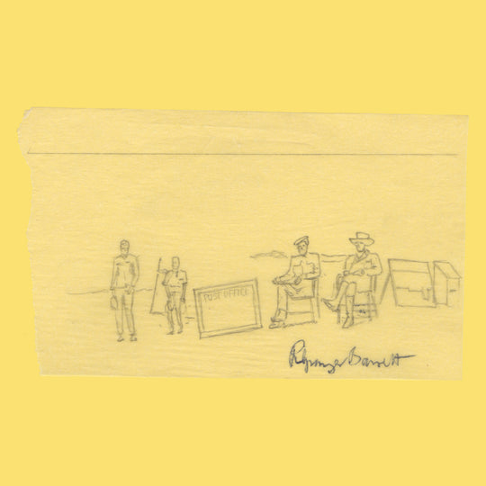 Swaziland 1974 Temporary Post Office/UPU Centenary pencil essay by Richard Granger Barrett