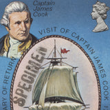 Saint Helena 1975 Bicentenary of Cook's Return display set with SPECIMEN overprint