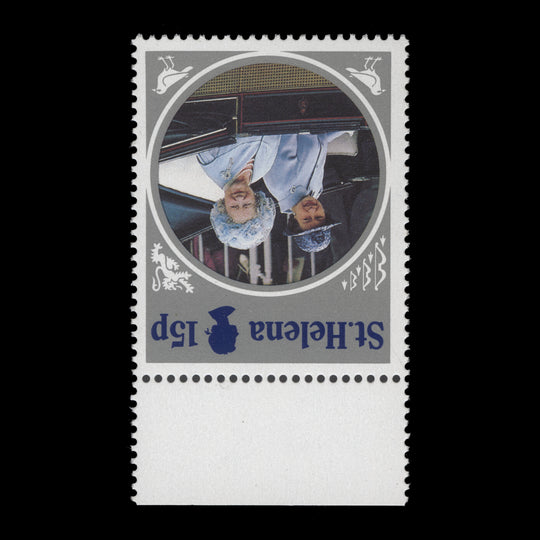 Saint Helena 1985 (Variety) 15p Life and Times of Queen Mother with inverted watermark