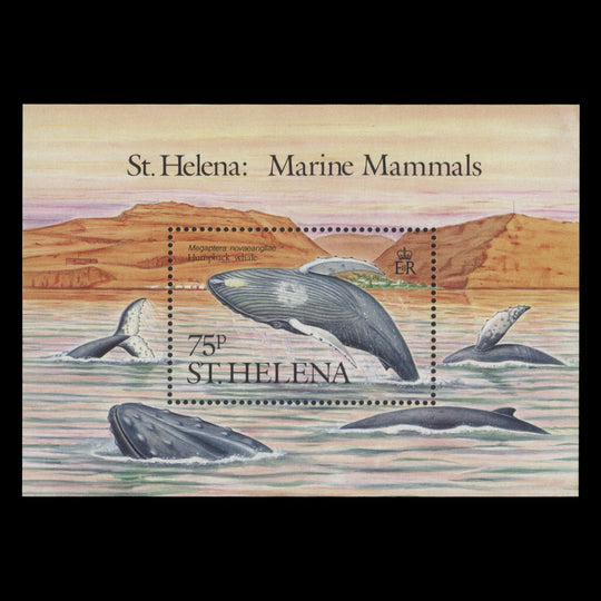 Saint Helena 1987 (MNH) Marine Mammals miniature sheet