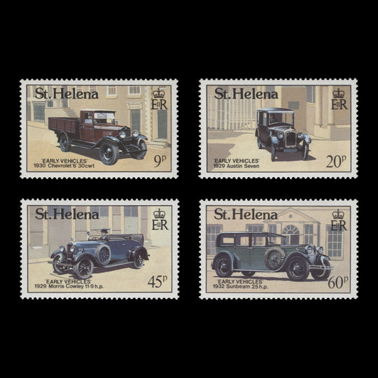 Saint Helena 1989 (MNH) Early Vehicles set