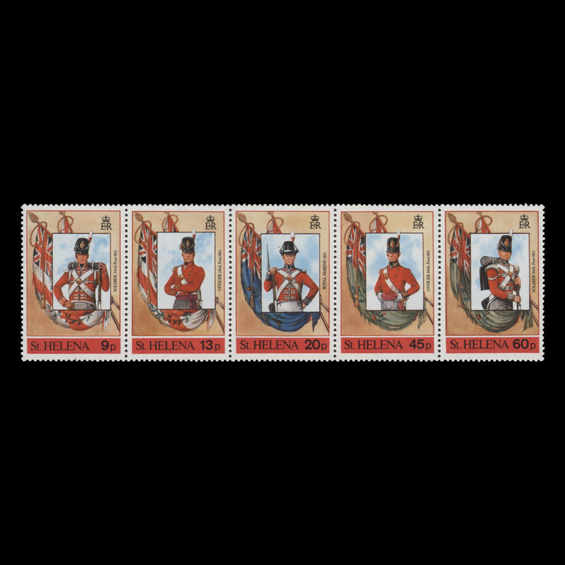 Saint Helena 1989 (MNH) Military Uniforms strip