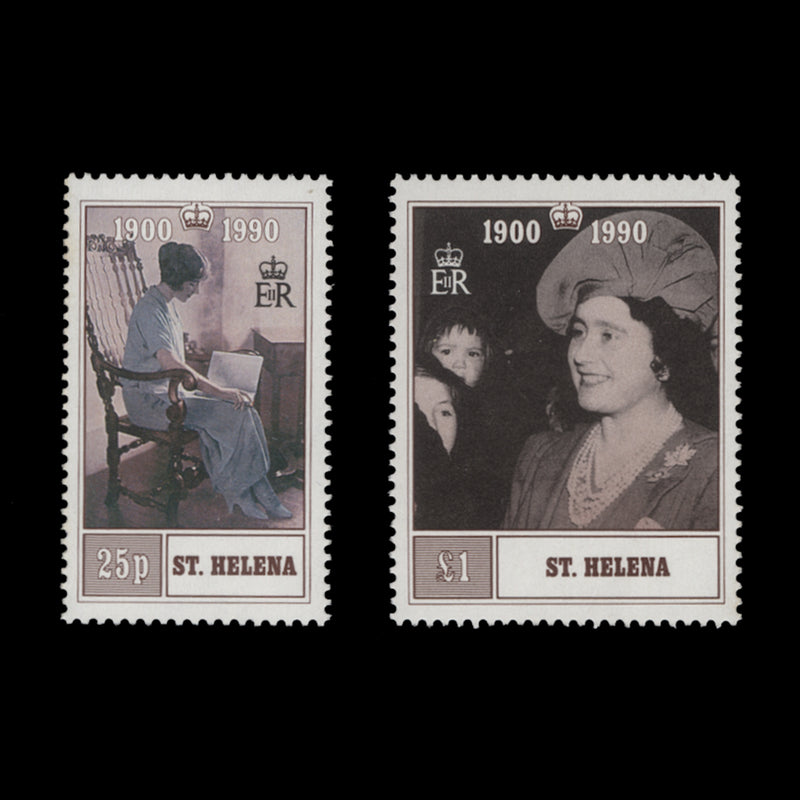 Saint Helena 1990 (MNH) Queen Mother's Birthday set