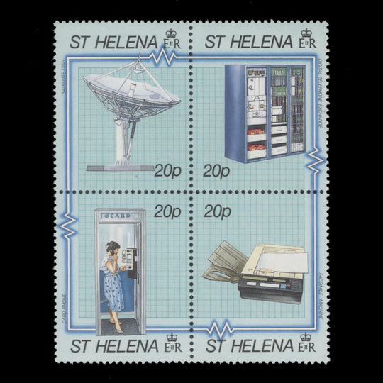 Saint Helena 1990 (MNH) Telecommunications block