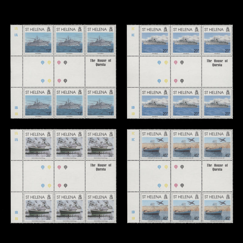 Saint Helena 1992 (MNH) Falkland Islands Liberation gutter traffic light blocks