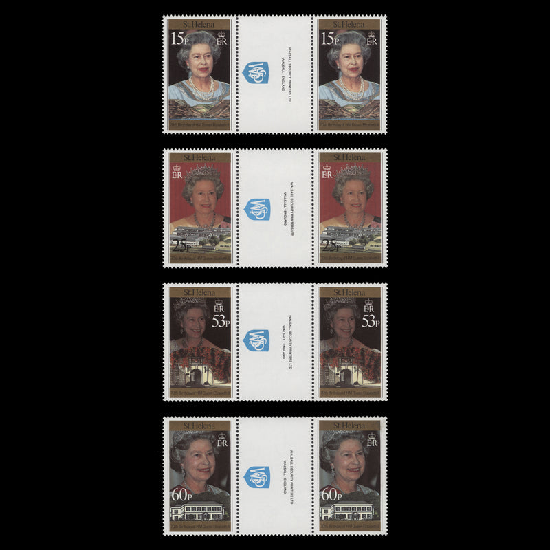 Saint Helena 1996 (MNH) Queen Elizabeth II's Birthday gutter pairs