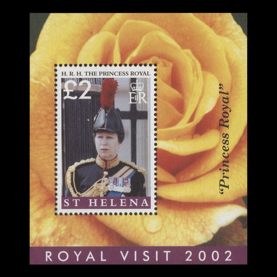 Saint Helena 2002 (MNH) Royal Visit miniature sheet