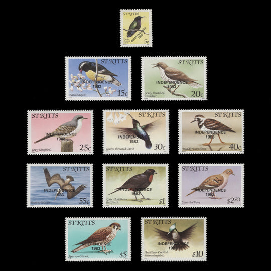 Saint Kitts 1983 (MNH) Independence provisionals with imprint year