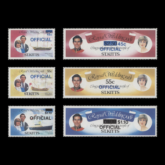 Saint Kitts 1983 (MNH) Royal Wedding officials