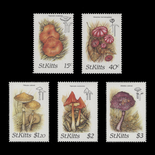 Saint Kitts 1987 (MNH) Fungi set
